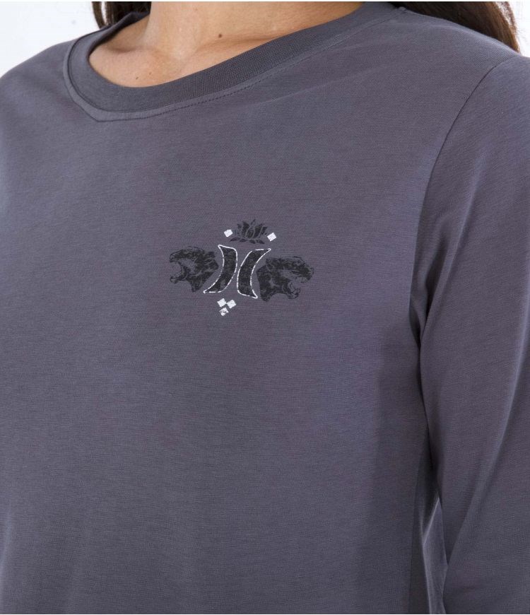 Hurley T-shirt Long Sleeve Oceancare Mona Caviar | 01FJPSMCO