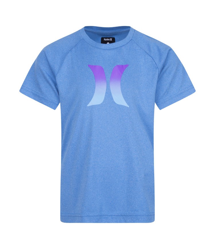 Hurley T-shirt Lycra Kurzes Sleeve Boy - Hrlb Ombre Icon Upf Blau | 27LINAKED
