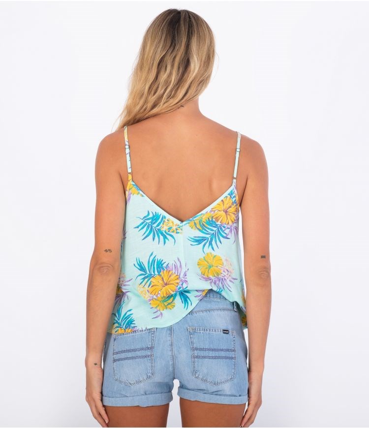 Hurley Top Fluid Lana Cami Hibiscus Summer | 32VLQHKST