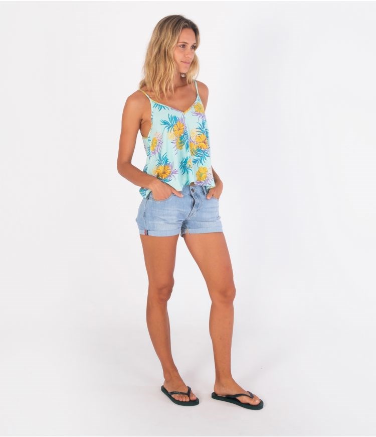 Hurley Top Fluid Lana Cami Hibiscus Summer | 32VLQHKST
