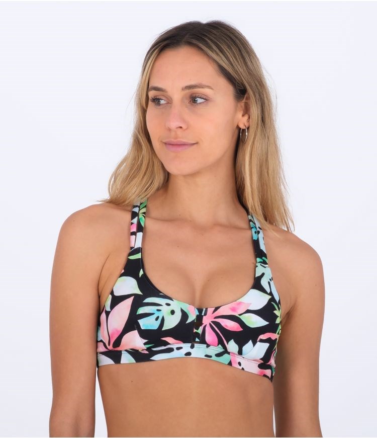 Hurley Top Max Tropix Scoop Schwarz | 56MAJSWPT
