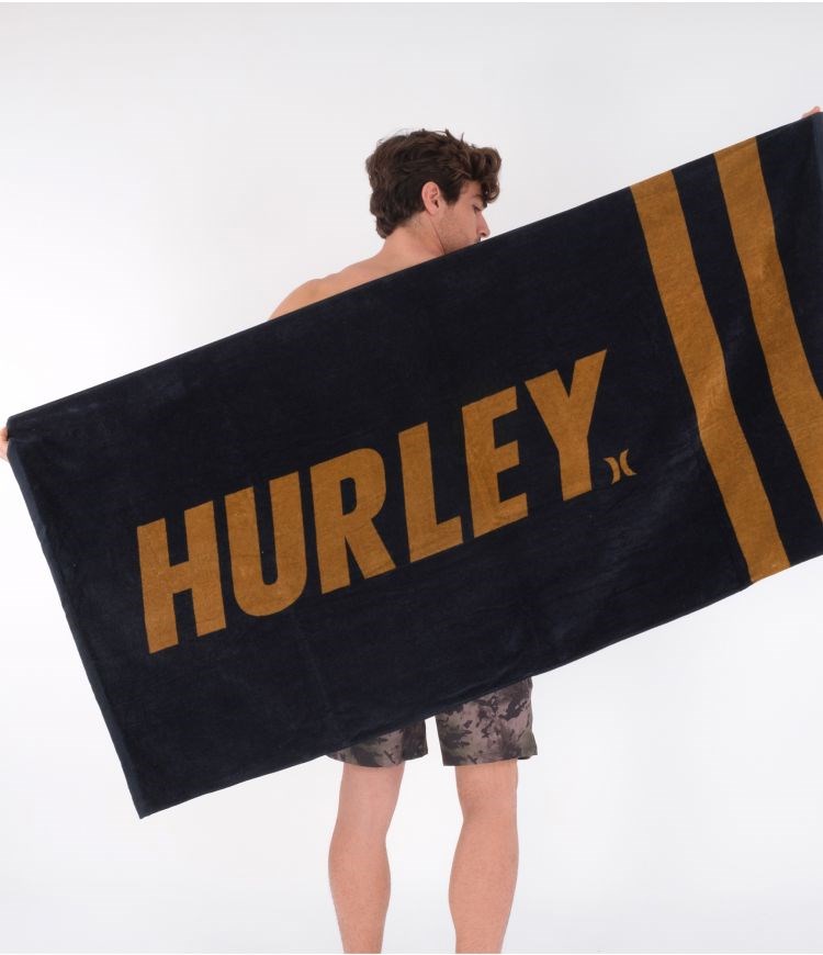 Hurley Towel Beach Fastlane 2 Stripe Schwarz | 14BWYOXMH