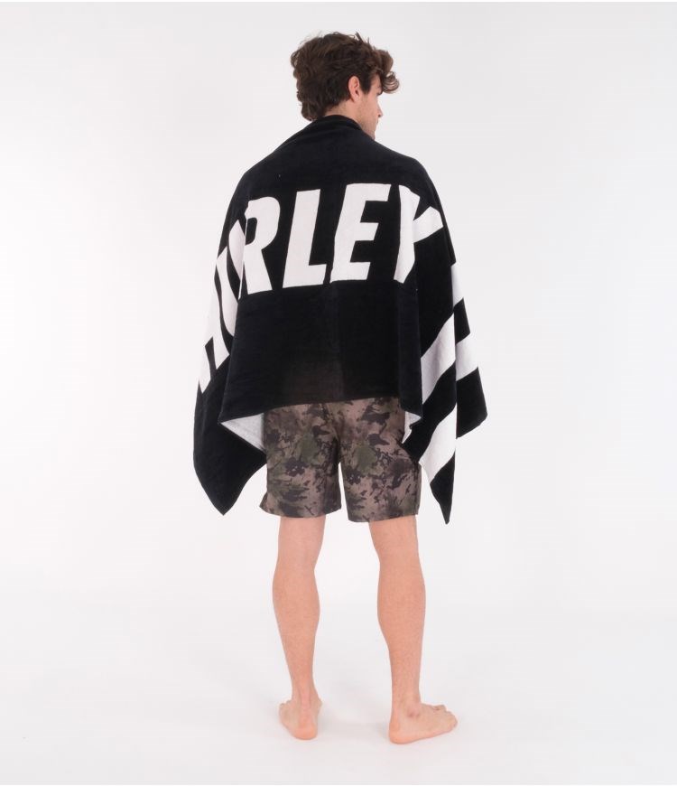 Hurley Towel - Fastlane 2 Stripe Schwarz | 64ROJWSGI