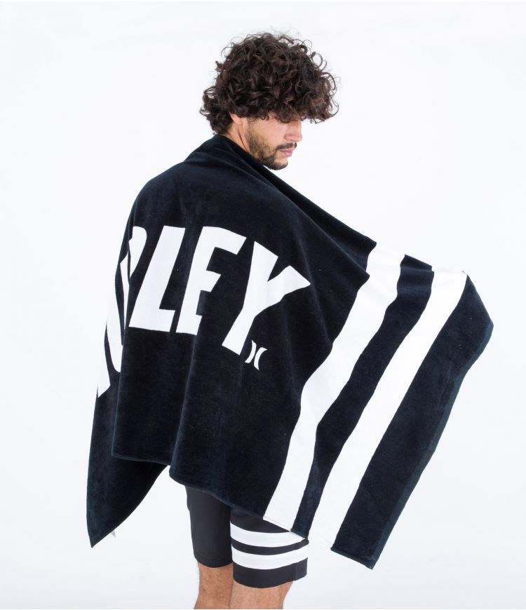 Hurley Towel - Fastlane 2 Stripe Schwarz | 64ROJWSGI