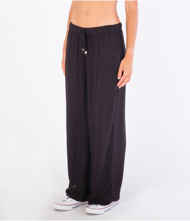 Hurley Trousers Fabric Alisa Weite Leg Schwarz | 62WRKGFCT