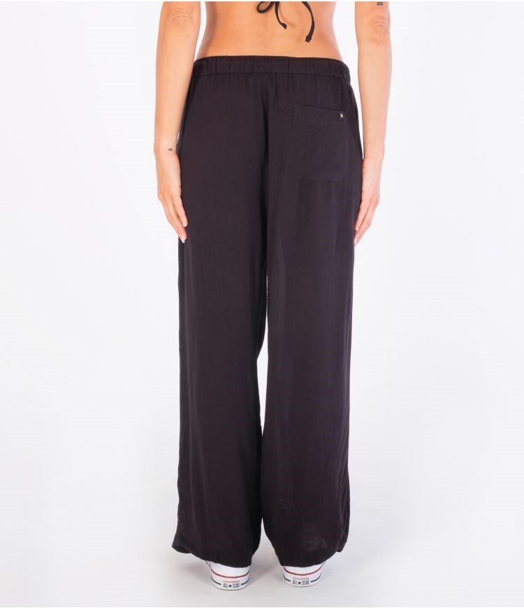 Hurley Trousers Fabric Alisa Weite Leg Schwarz | 62WRKGFCT