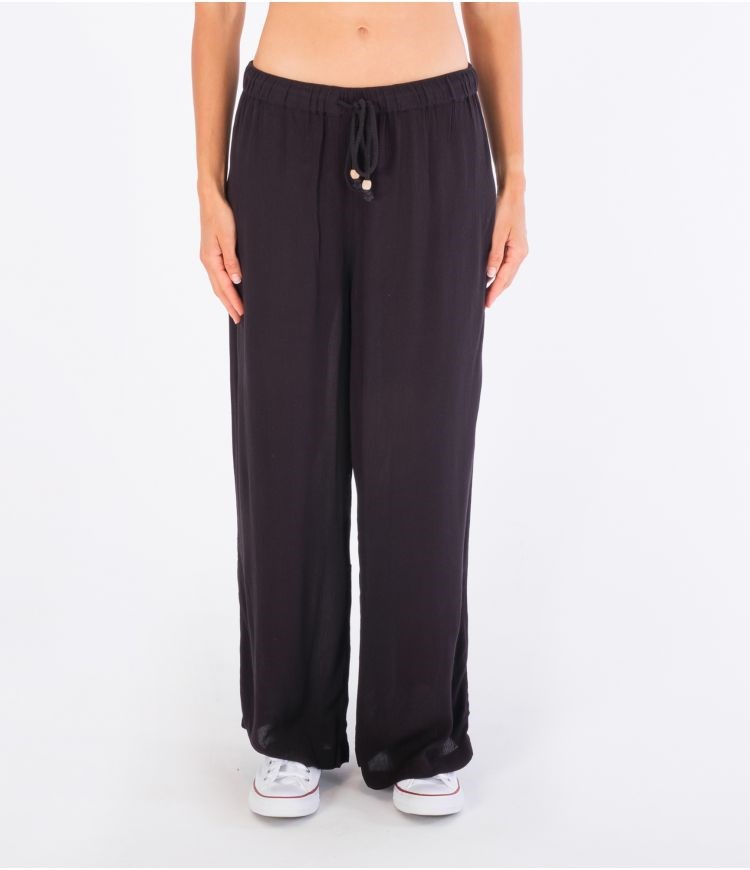 Hurley Trousers Fabric Alisa Weite Leg Schwarz | 62WRKGFCT