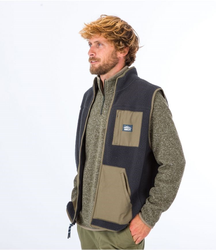 Hurley Vest Sherpa Midland Burrito Grau | 78STLXWFR