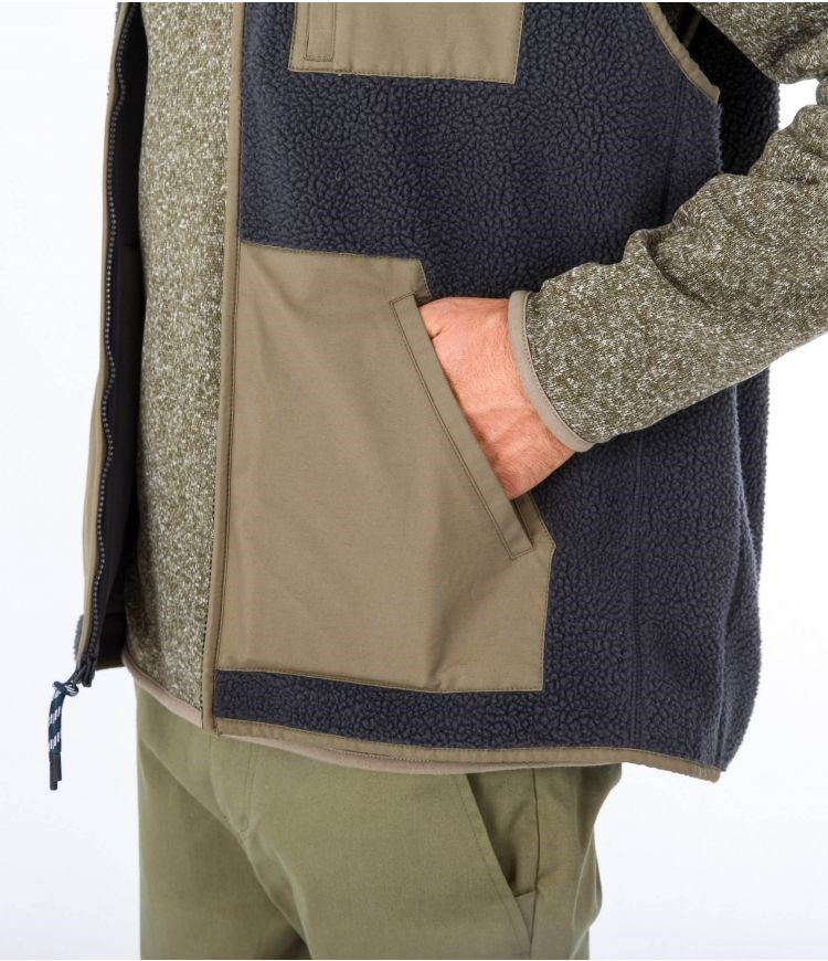 Hurley Vest Sherpa Midland Burrito Grau | 78STLXWFR