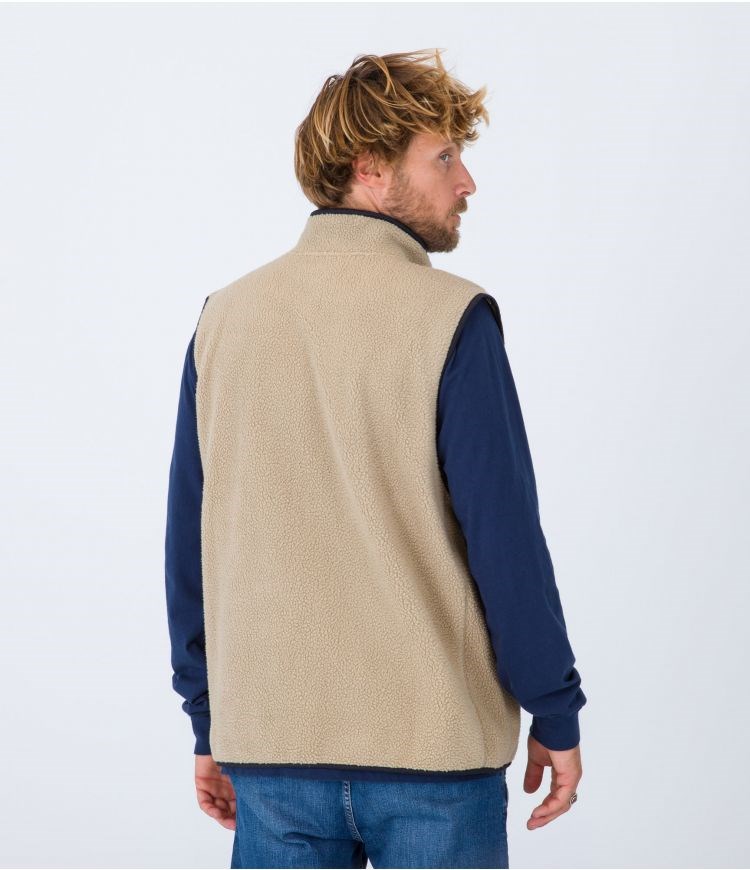 Hurley Vest Sherpa Midland Burrito Khaki | 96RWPZNJG