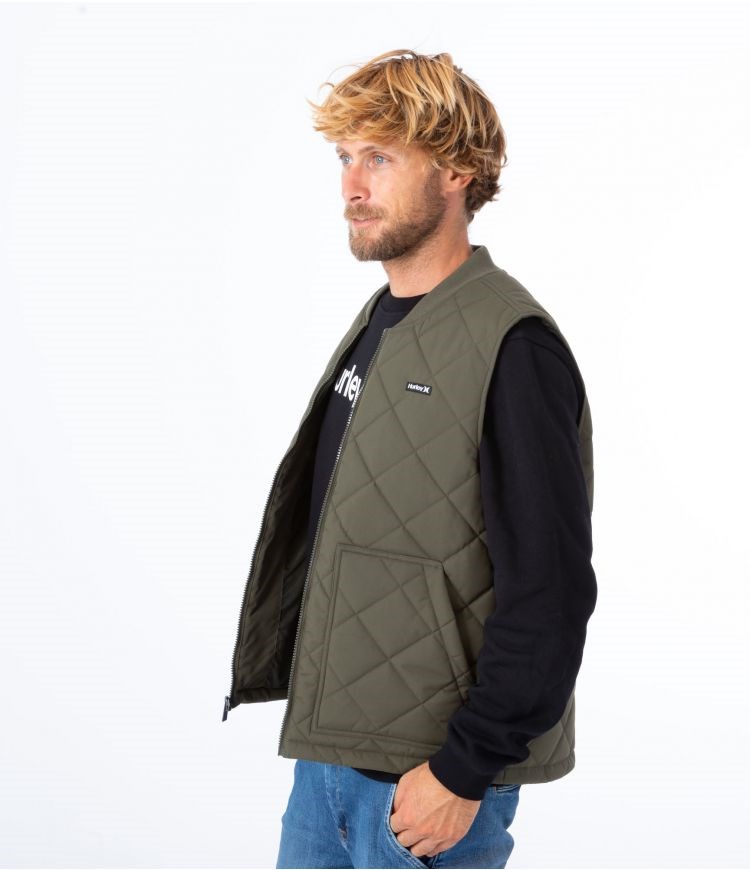 Hurley Vest Tahoe Gesteppt Braun | 69KPMFQGC