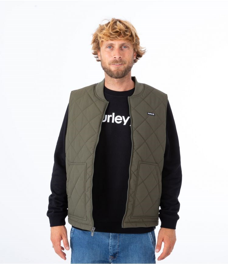 Hurley Vest Tahoe Gesteppt Braun | 69KPMFQGC